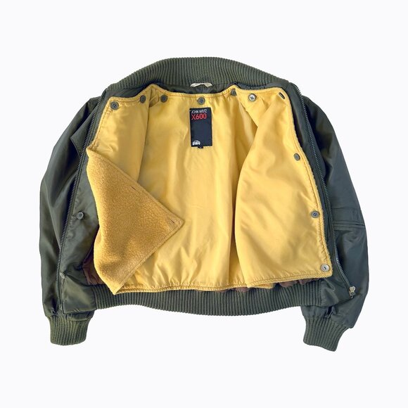 Vintage John Weitz X600 Bomber Safari Jacket XS/S Military 70s 80s Retro Racing - Picture 5 of 11
